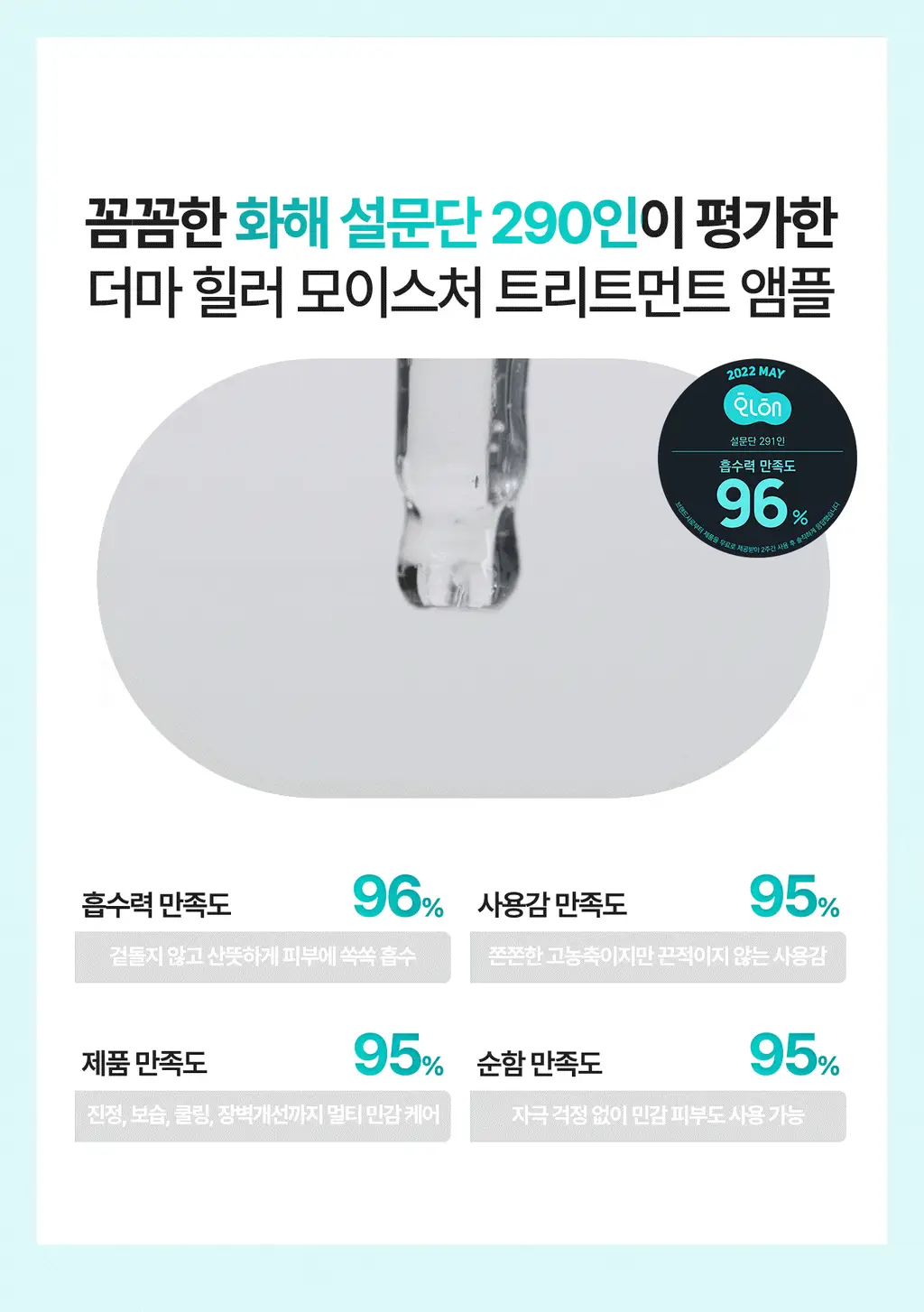 [리쥬란 독자소재_강력진정PDRx] 리쥬란 더마 힐러 모이스처 트리트먼트 앰플 30ml [기획(+마스크1매)/단품] 상세페이지 6